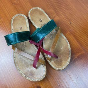 KOUROS GREEK LEATHER SANDALS